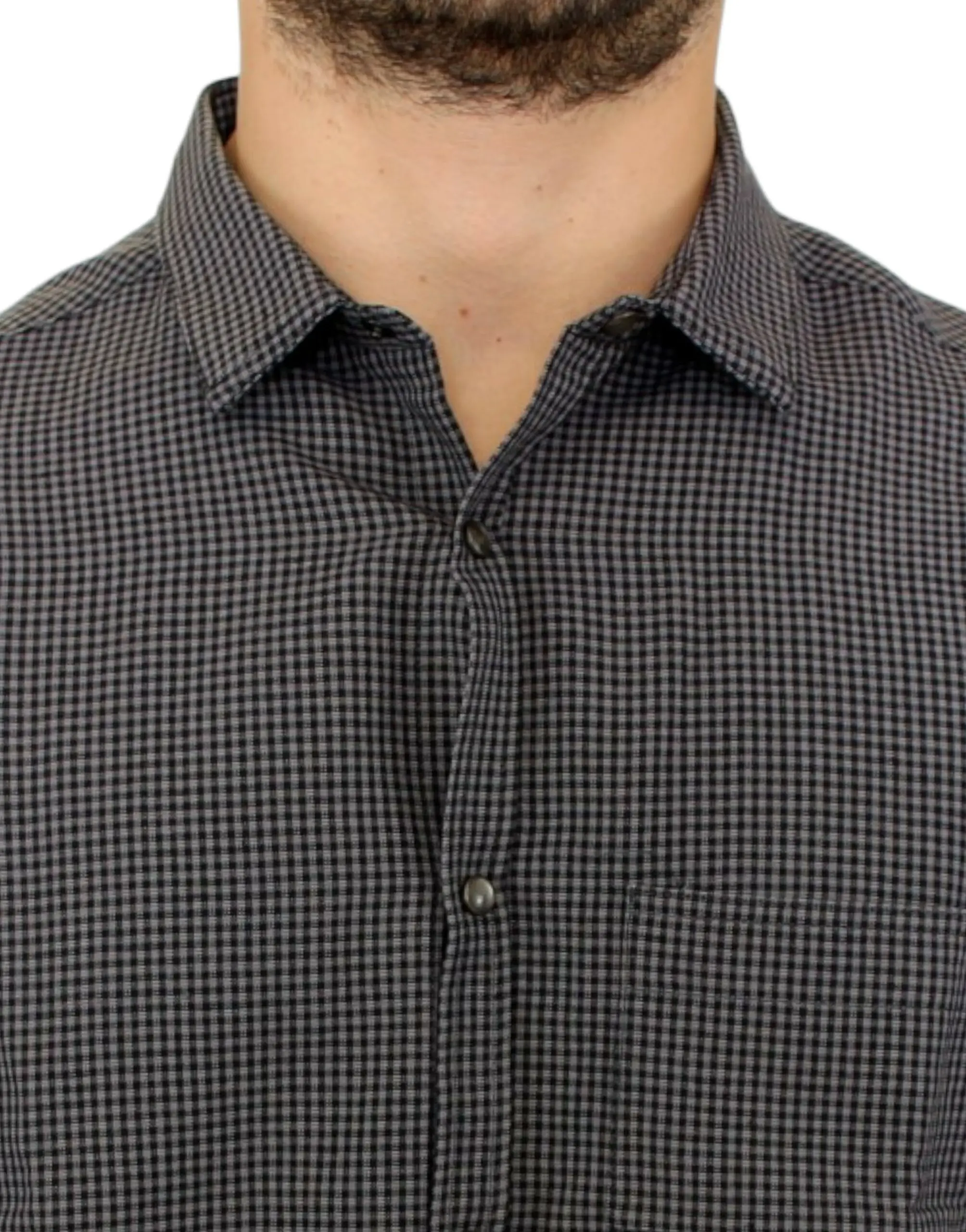 Shirt Costume National Gray linen casual shirt