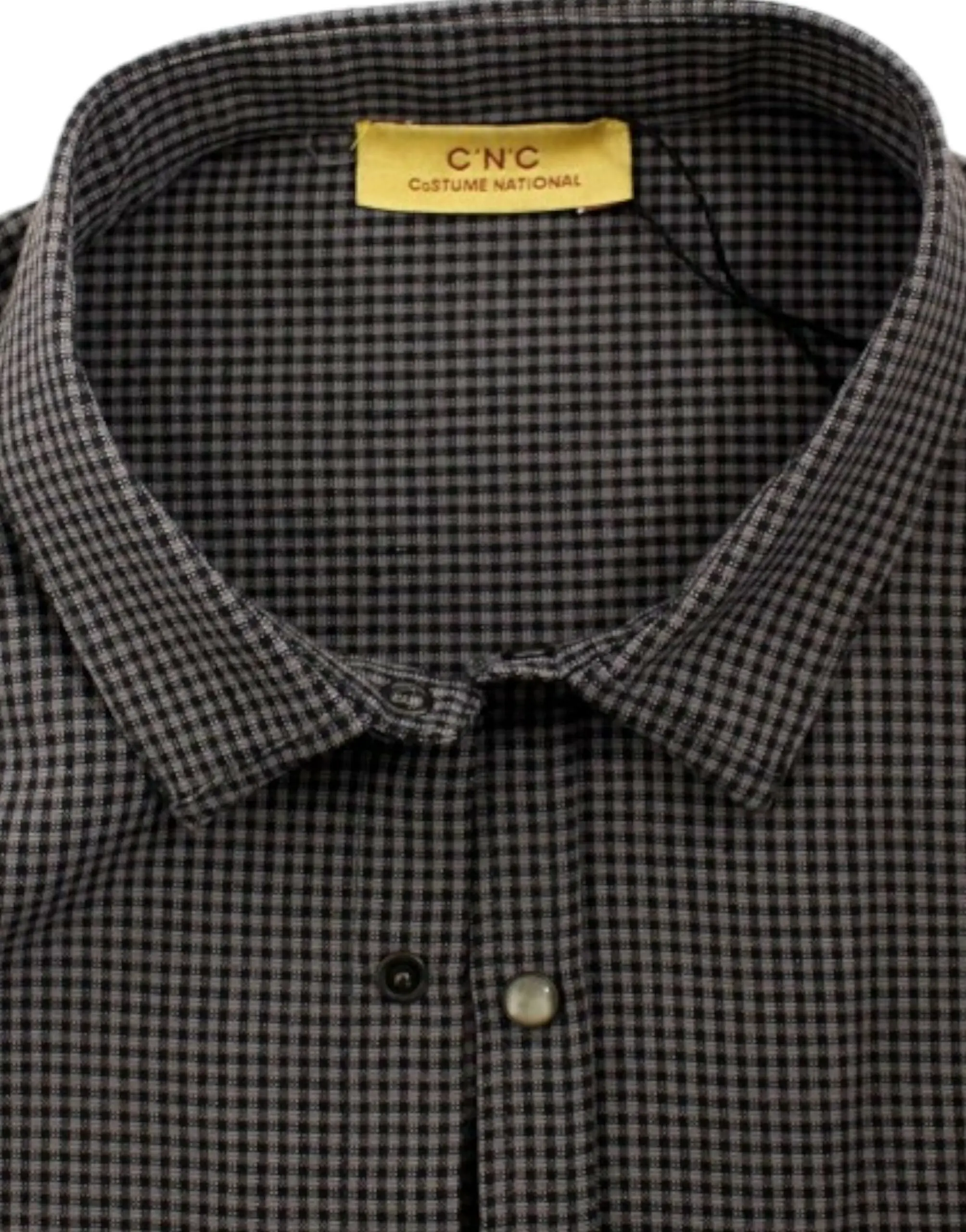 Shirt Costume National Gray linen casual shirt