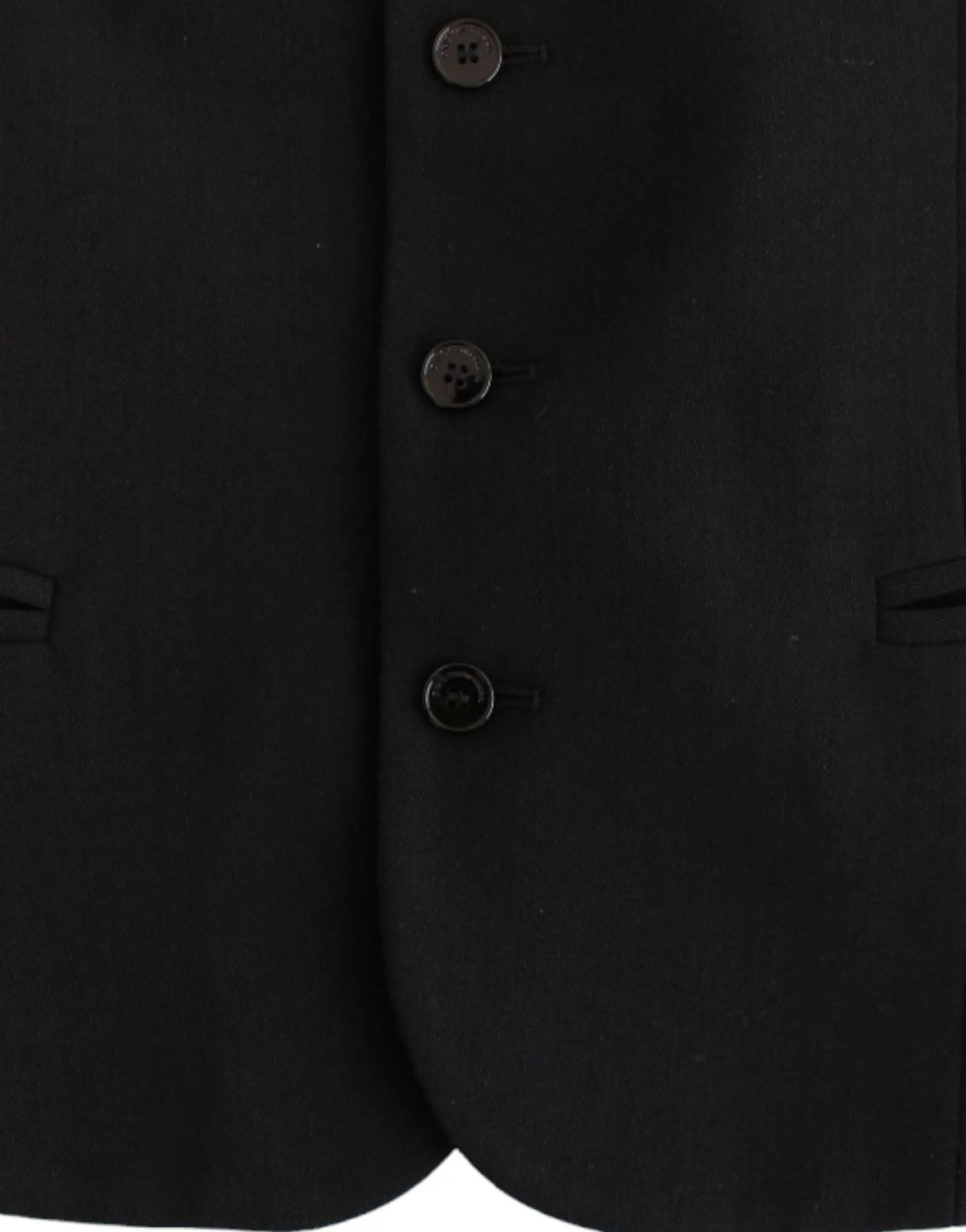 Vest Costume National Black wool blend casual vest