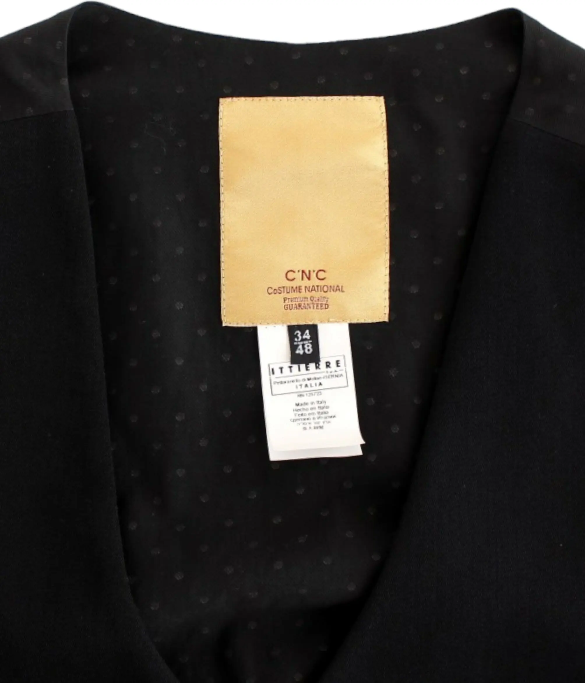 Vest Costume National Black wool blend casual vest