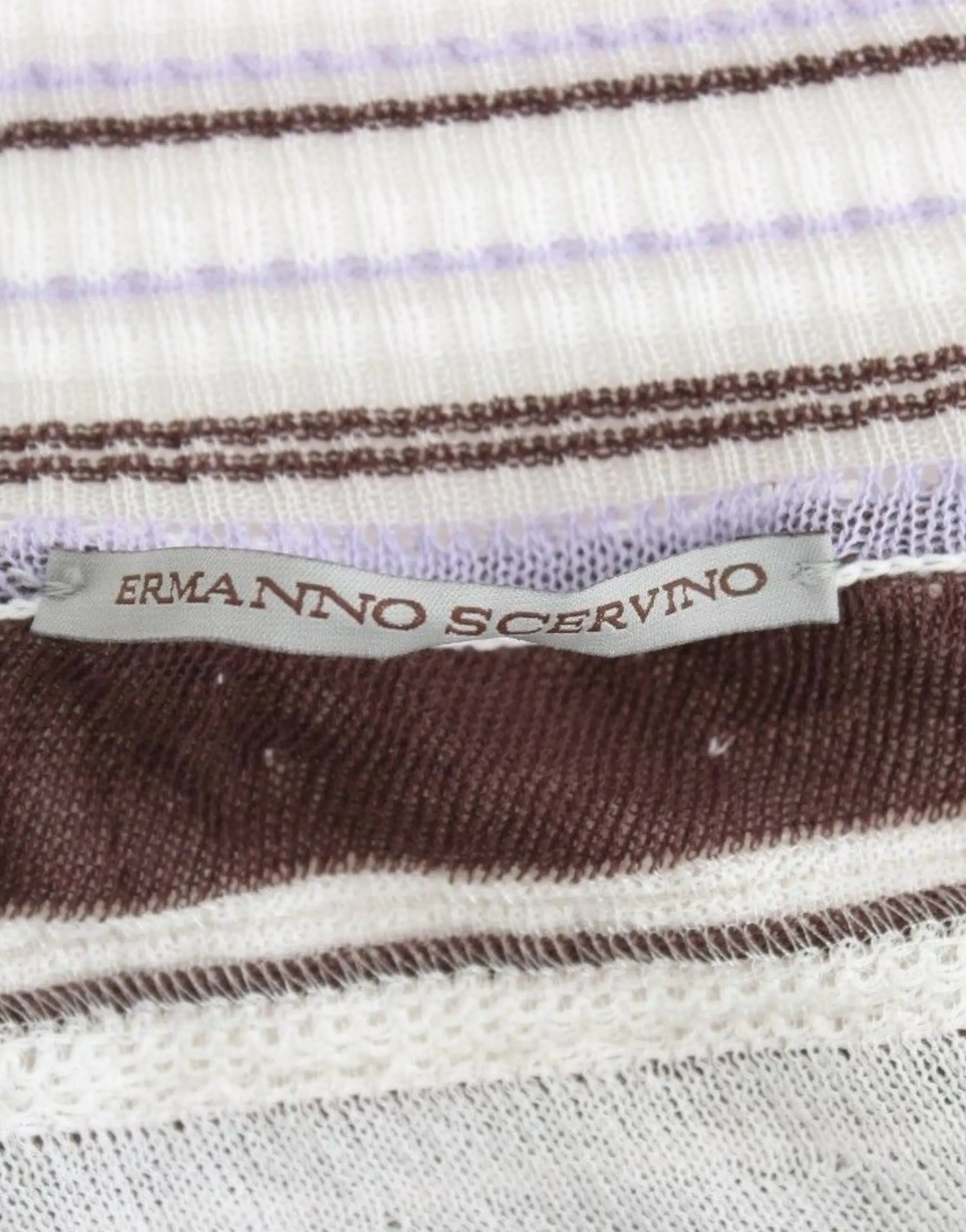 Ermanno Scervino yupli dantelli V-bo'yinli qisqa yengli sviter