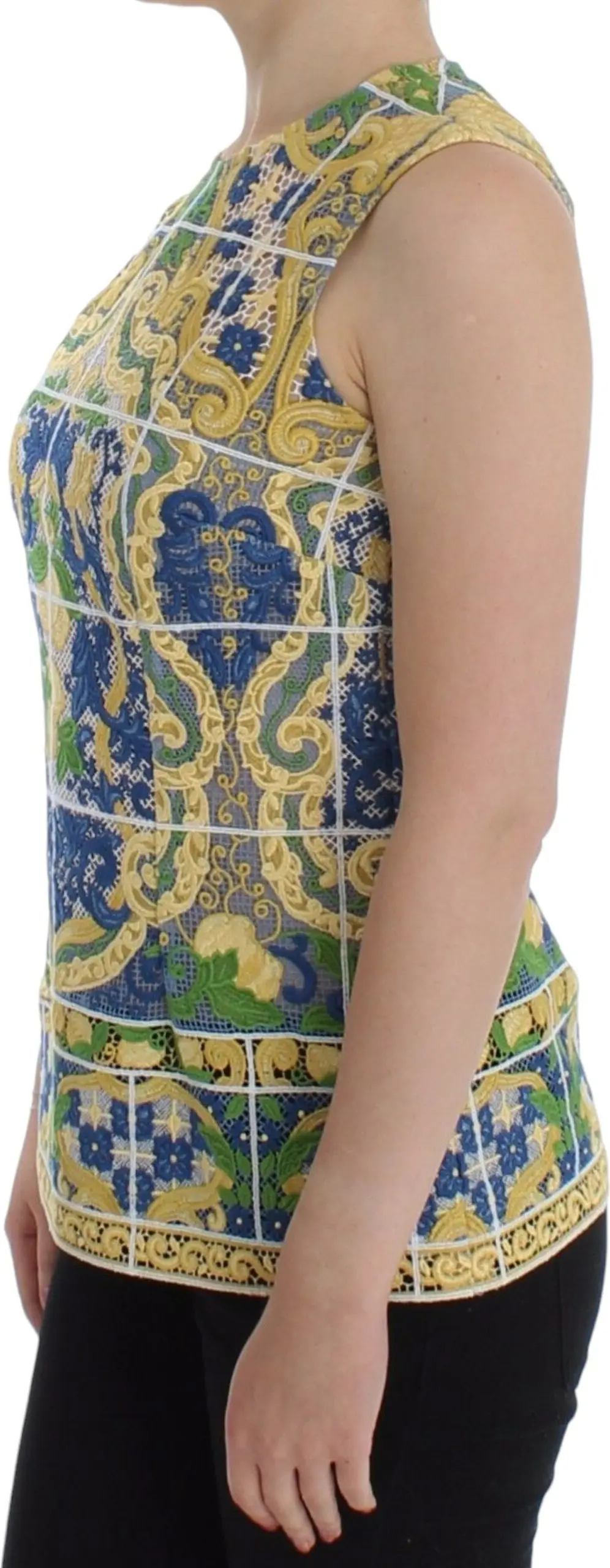 Sleeveless Tank Top Dolce & Gabbana Majolica SICILY