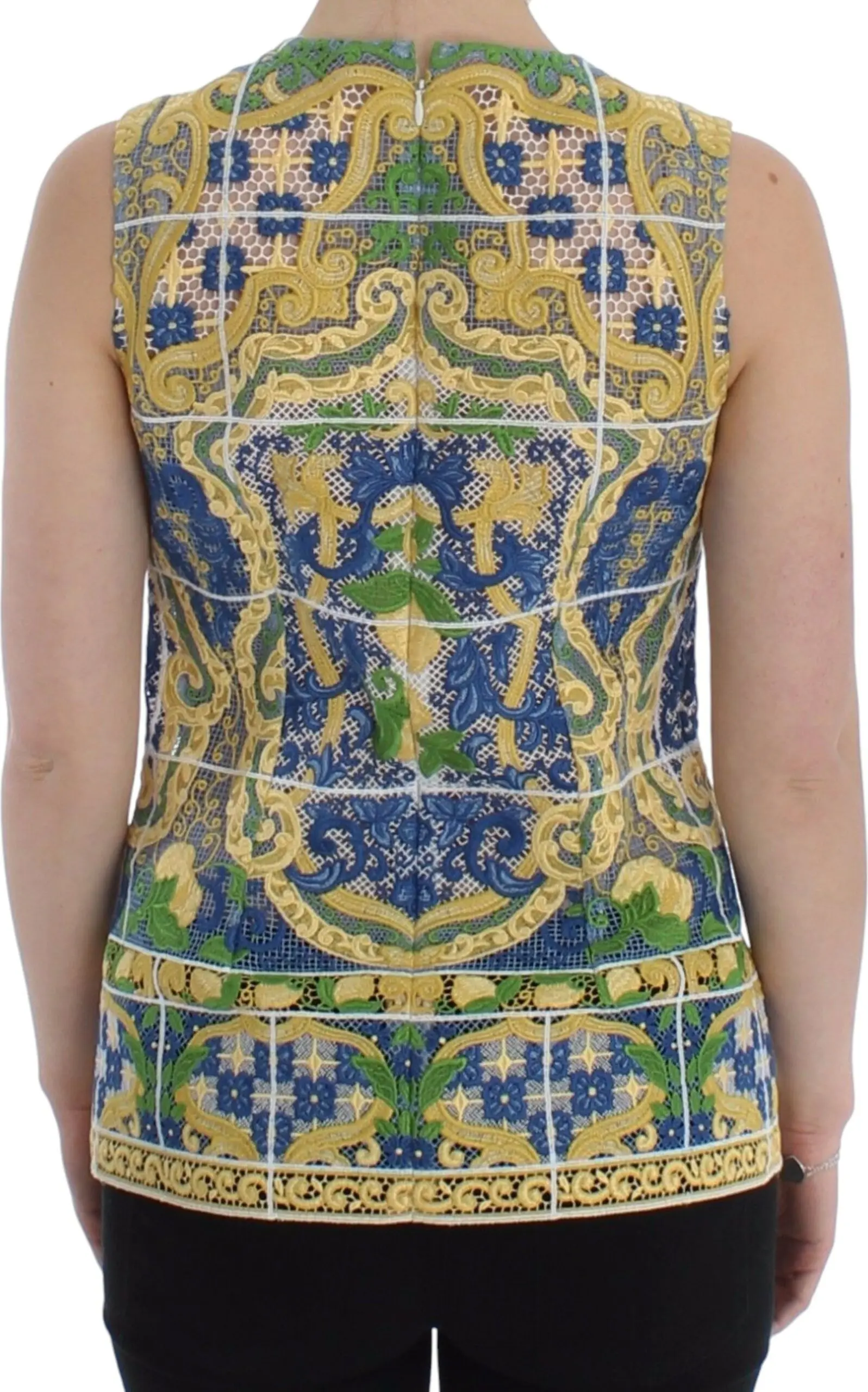 Sleeveless Tank Top Dolce & Gabbana Majolica SICILY