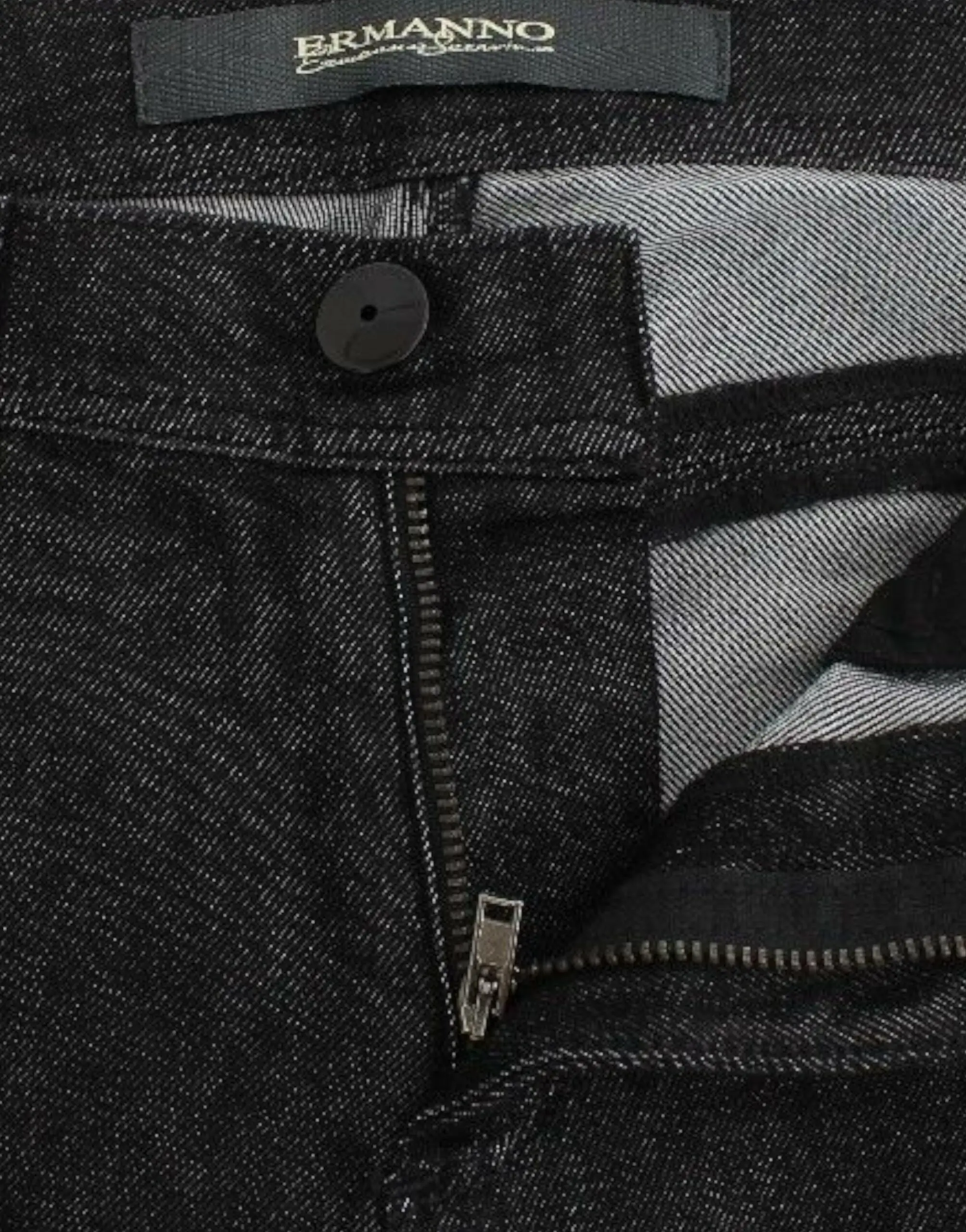 Джинсы Ermanno Scervino Черные скинни