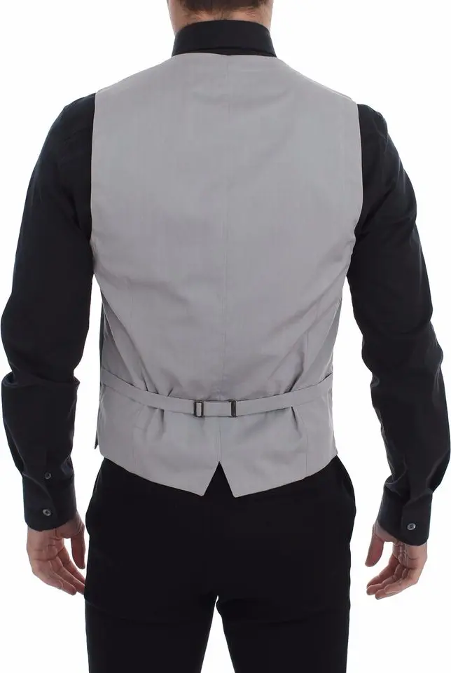 Dolce & Gabbana Kulrang Paxta Kiyim Ko'ylak Vest
