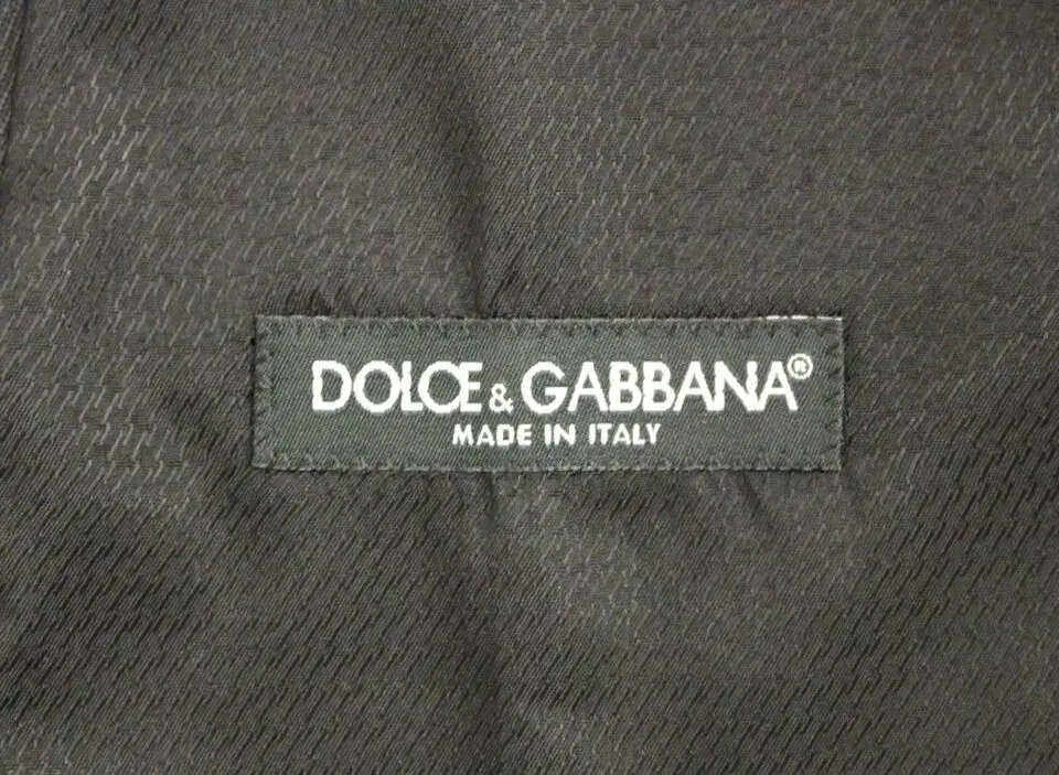 Жилет Dolce & Gabbana Серый Шерстяной Формальный Платье Жилет