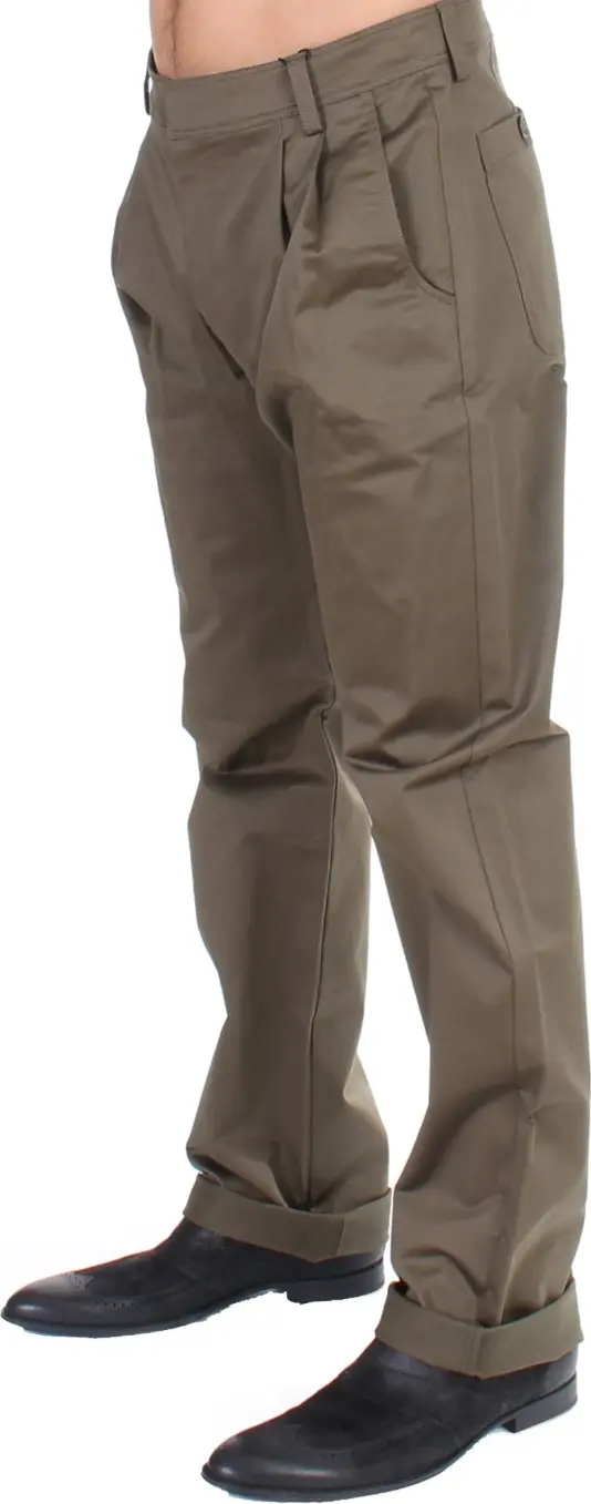 Shim Gianfranco Ferre Yashil Paxta Strech Comfort Fit