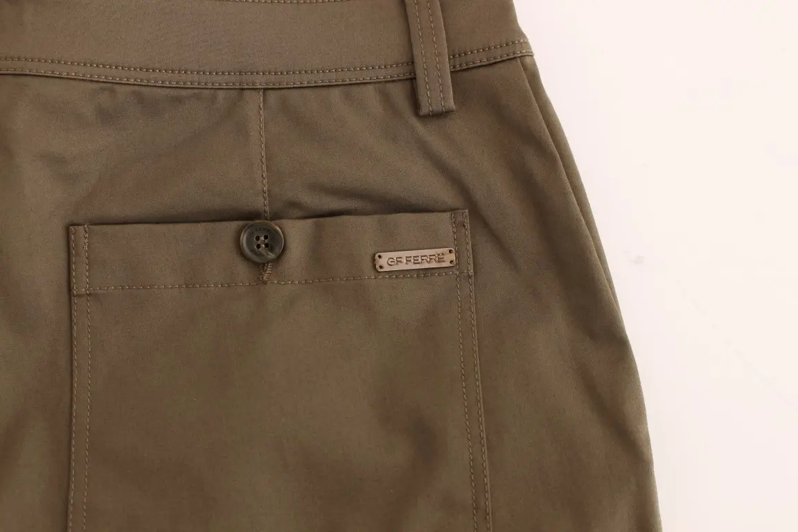 Shim Gianfranco Ferre Yashil Paxta Strech Comfort Fit