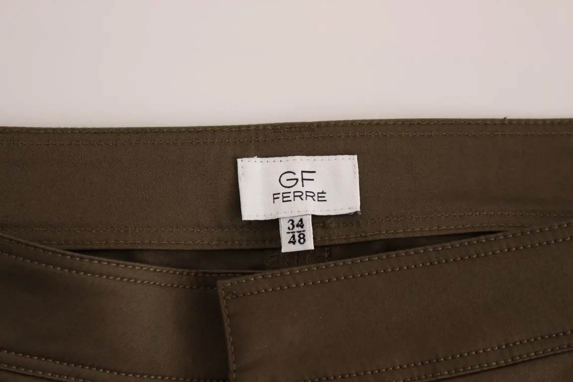 Shim Gianfranco Ferre Yashil Paxta Strech Comfort Fit