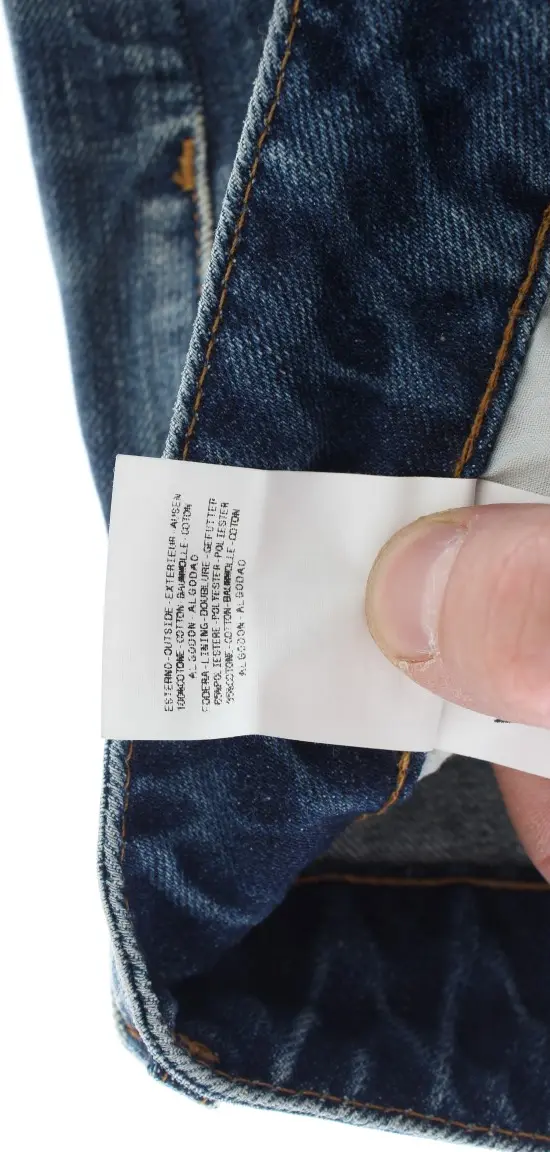 Roberto Cavalli Blue Wash Torn Straight Fit Djeans