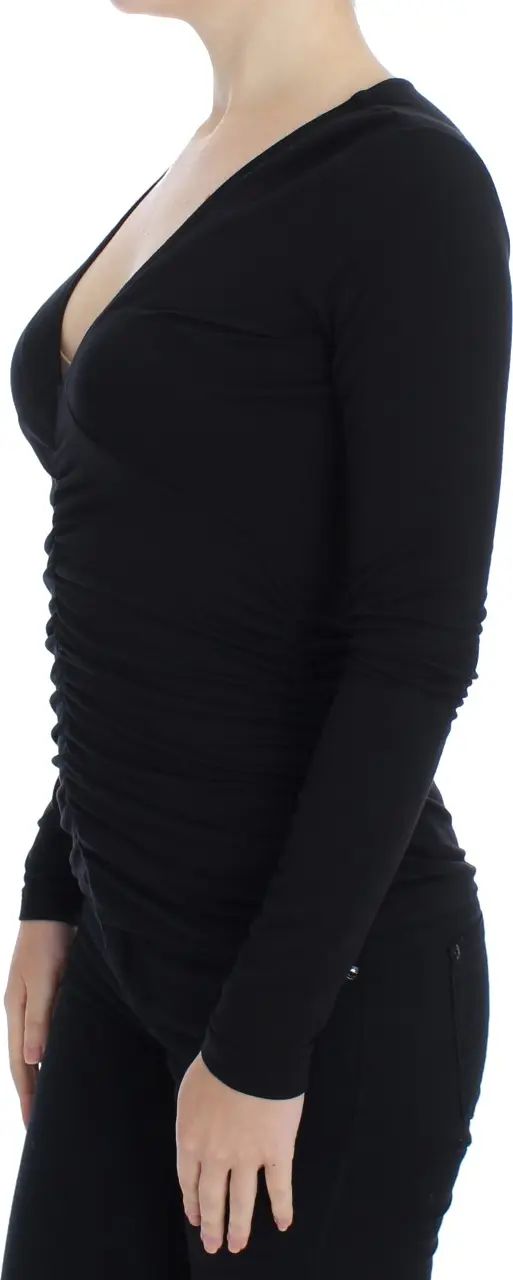 Sweater Versace Jeans Black Stretch Longsleeve