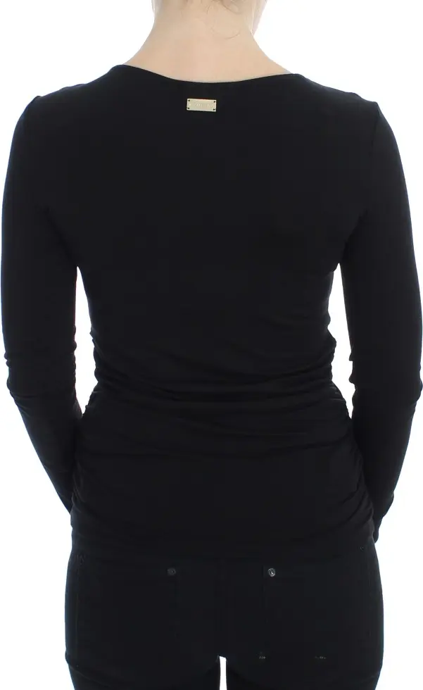 Sweater Versace Jeans Black Stretch Longsleeve