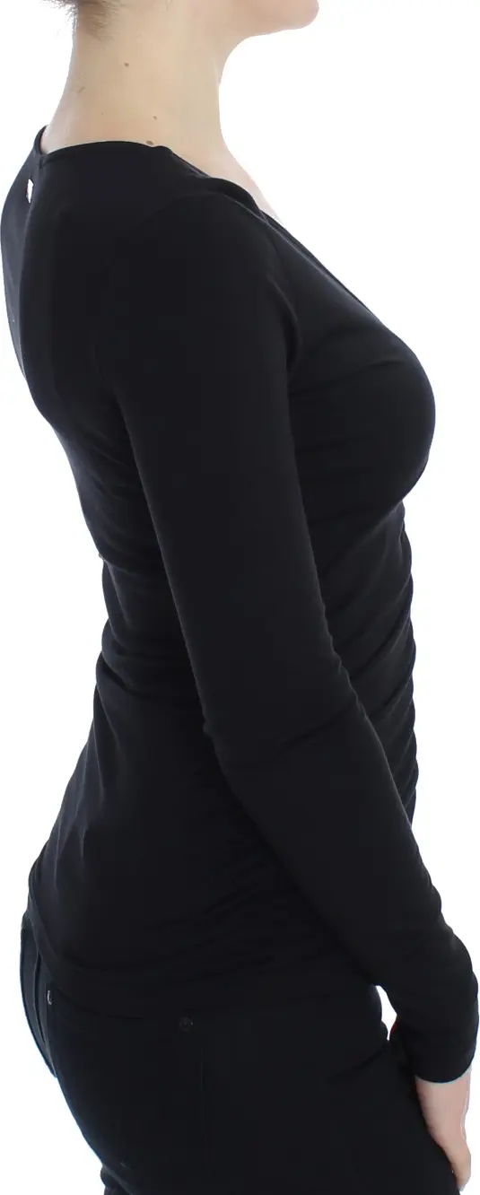 Sweater Versace Jeans Black Stretch Longsleeve