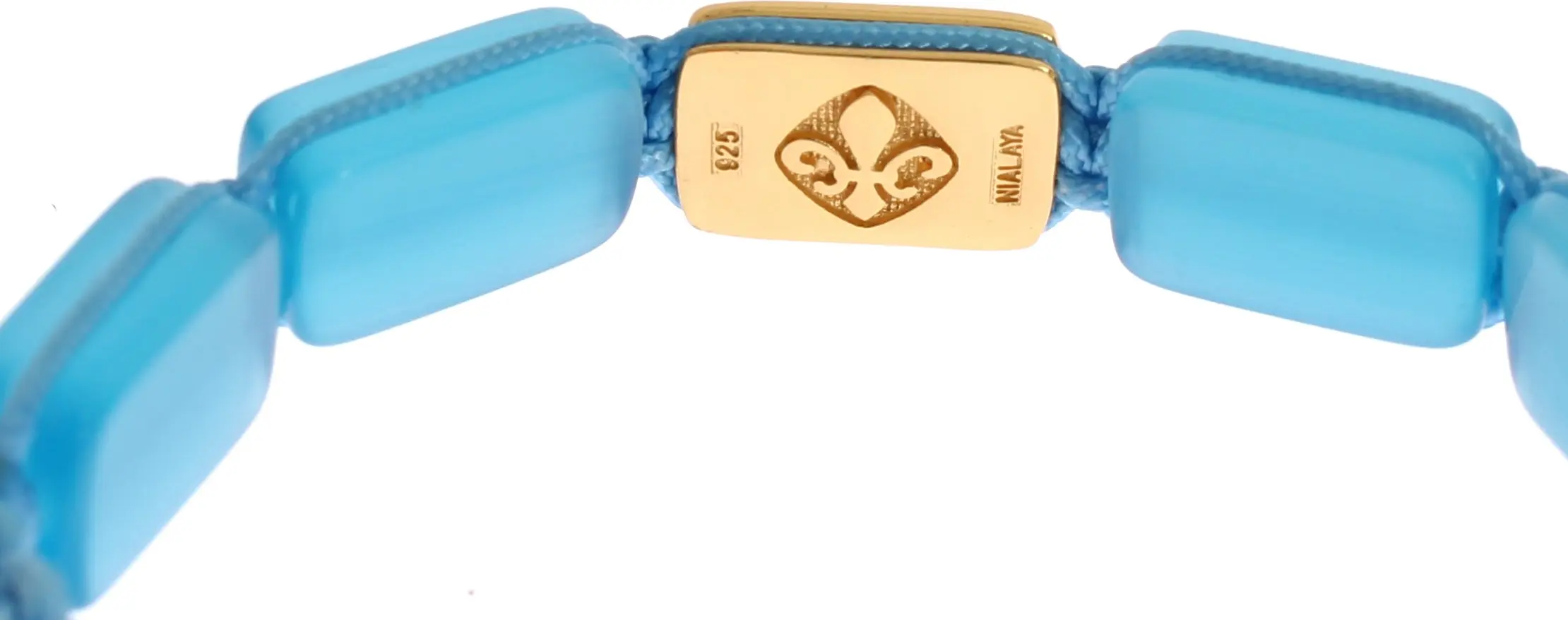 Nialaya Jewelry Elegant Blue Opal & Diamond-studded Bilashuv