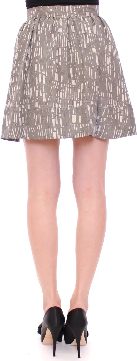 Gray Mini Short A-Line Skirt Comeforbreakfast Pleated Skirt