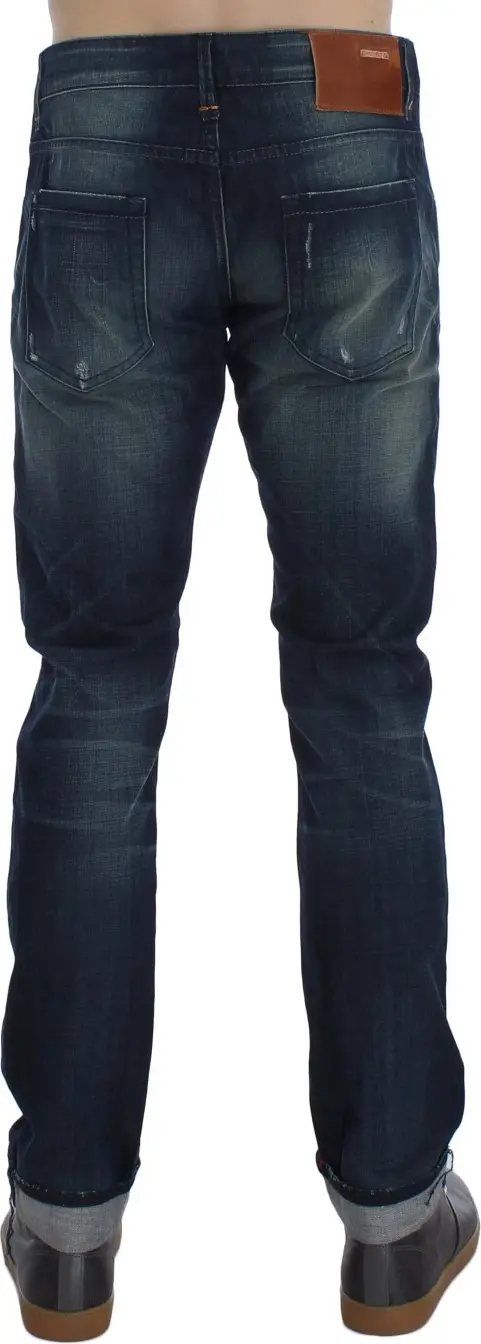 Джинсы Slim Fit из хлопка Blue Wash