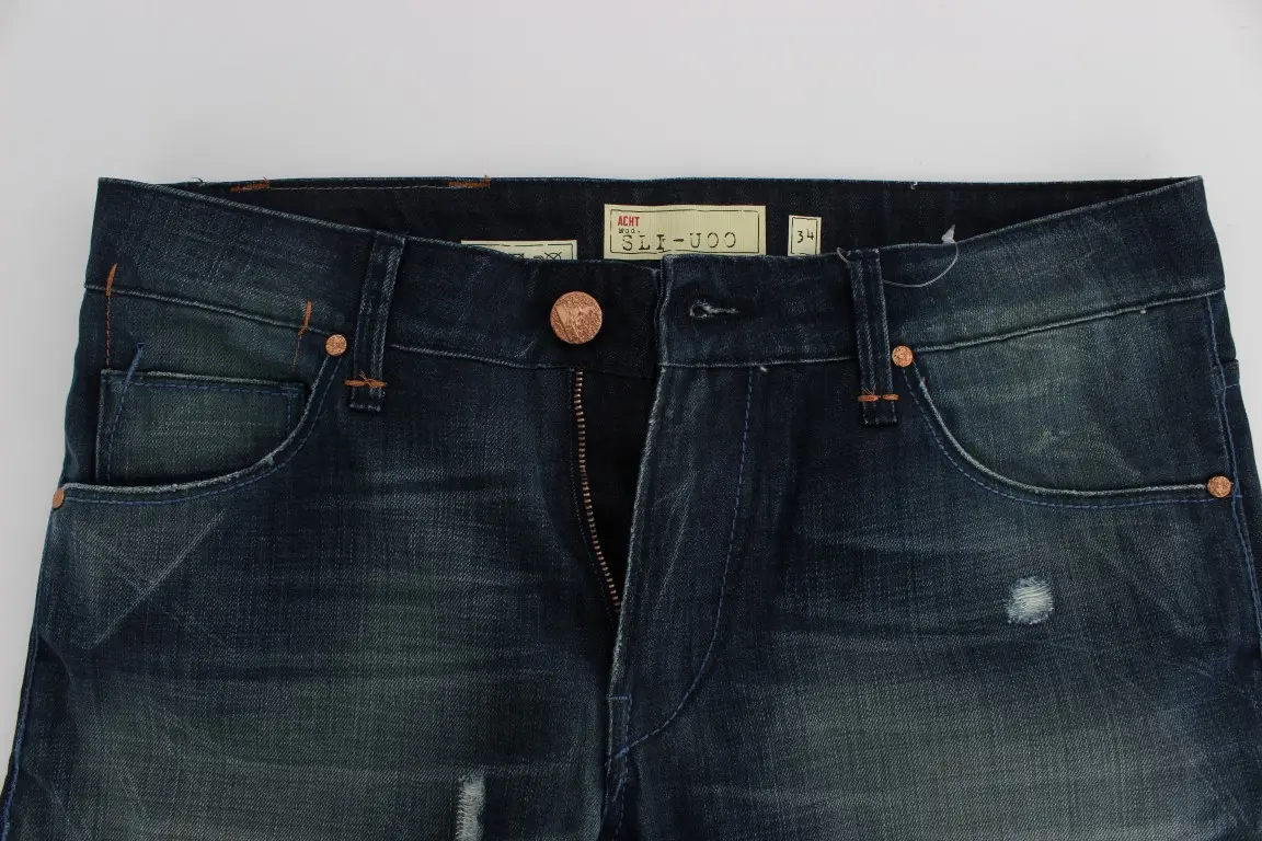 Джинсы Slim Fit из хлопка Blue Wash