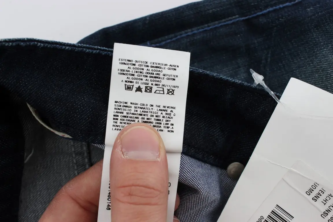 Джинсы Slim Fit из хлопка Blue Wash