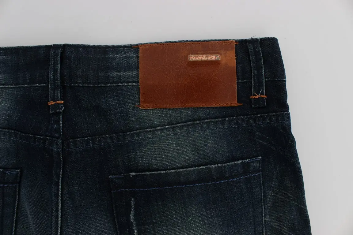 Джинсы Slim Fit из хлопка Blue Wash