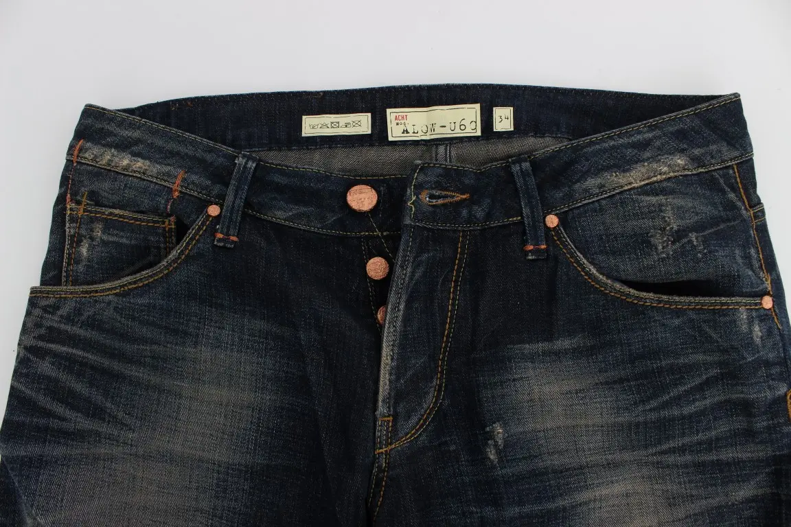 Прямые джинсы с заниженной талией Blue Wash от Yacht