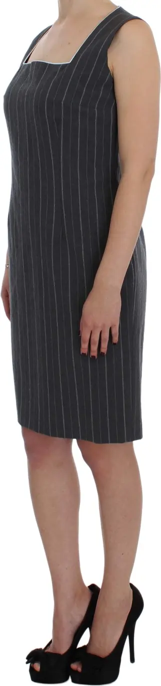 BENCIVENGA Gray Stretch Suit Sheath Dress & Blazer to'plami