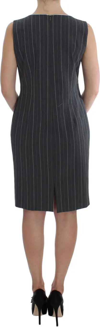 BENCIVENGA Gray Stretch Suit Sheath Dress & Blazer to'plami
