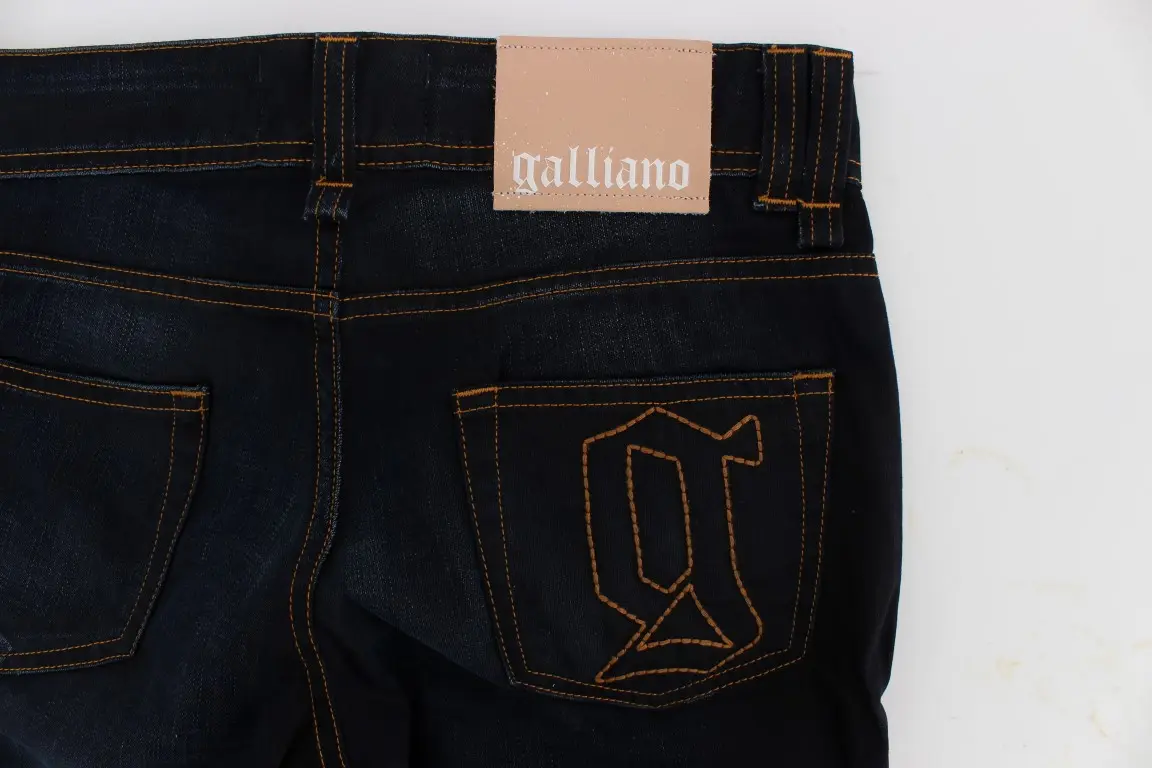 Джинсы John Galliano Голубой Деним