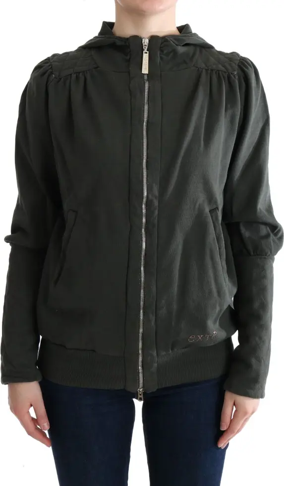 Exte Kengaytmali Kapyushonli Sweater (100% Paxta)