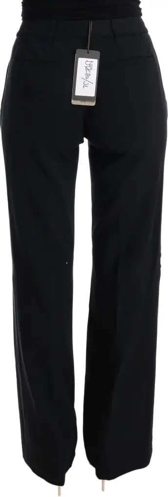 Shimoliy Ermanno Scervino Qora Viskoza Flare Bootcut