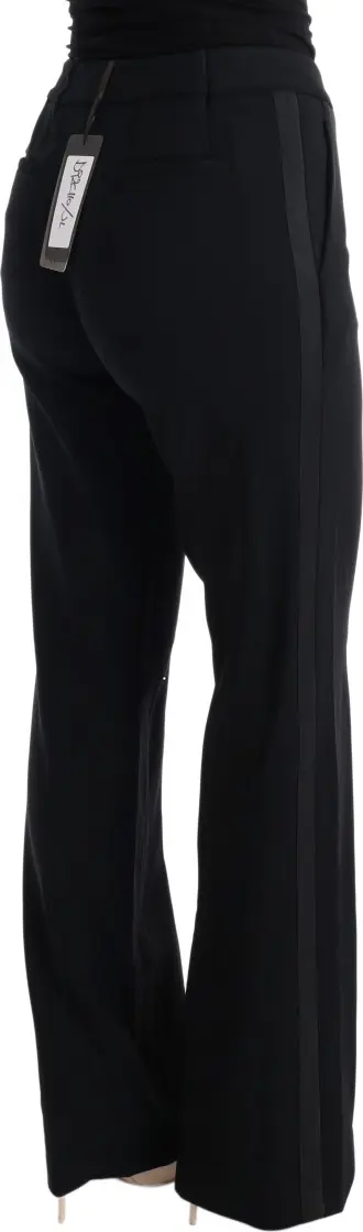 Shimoliy Ermanno Scervino Qora Viskoza Flare Bootcut