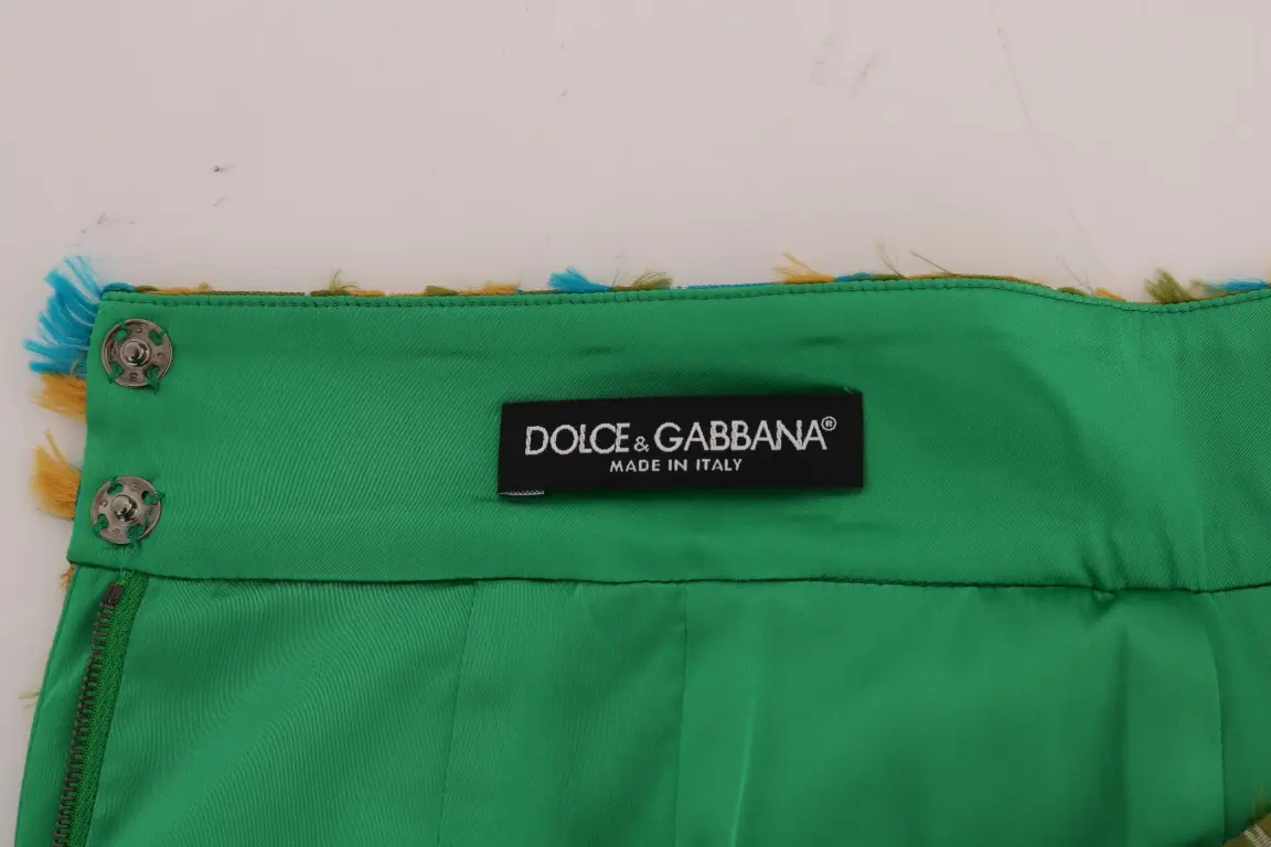 Skirt Dolce & Gabbana Multicolor Jacquard Straight Pencil Skirt