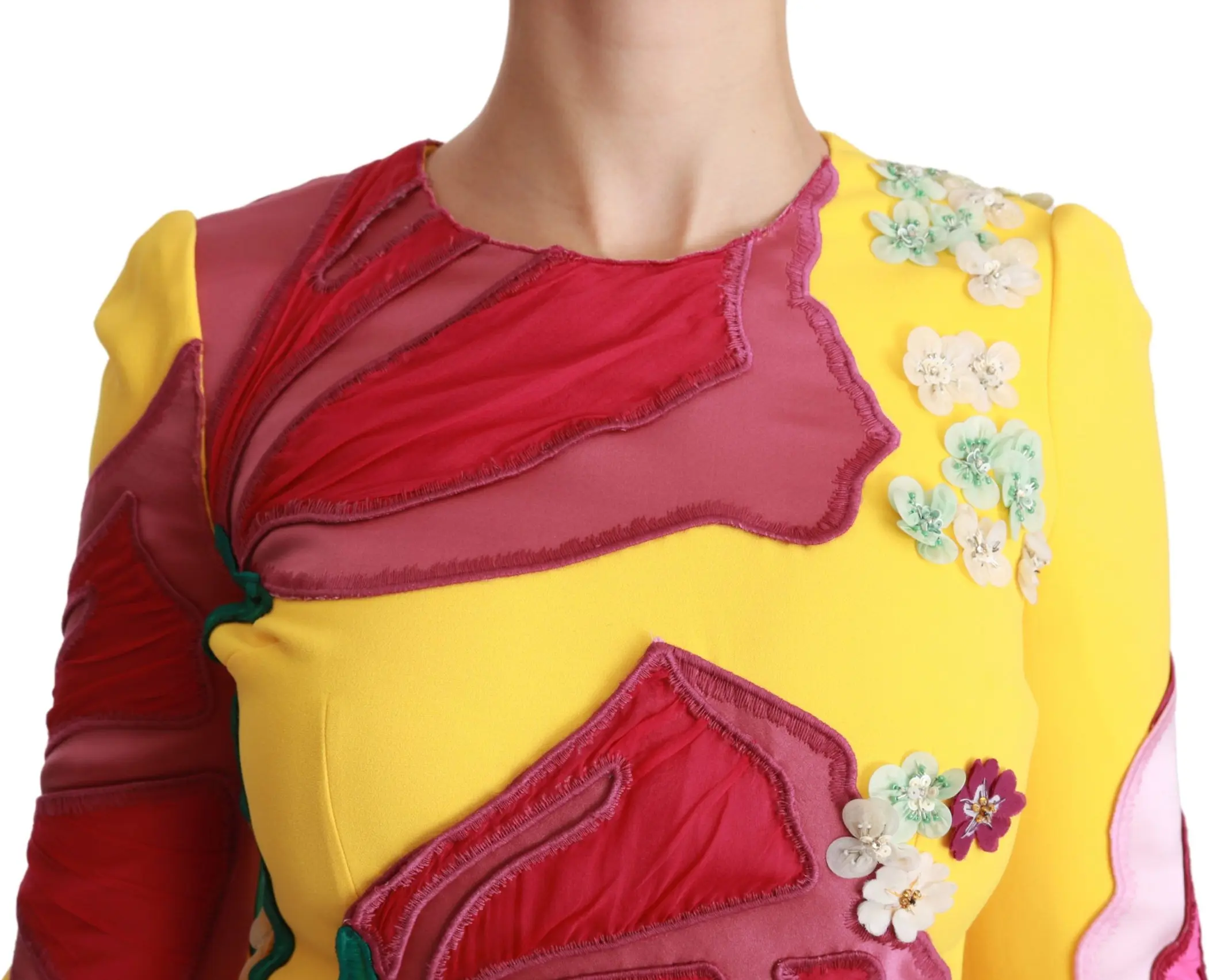 Dolce & Gabbana libos, Sariq gulli, kristalli, jismoniy siluetli ko'ylak