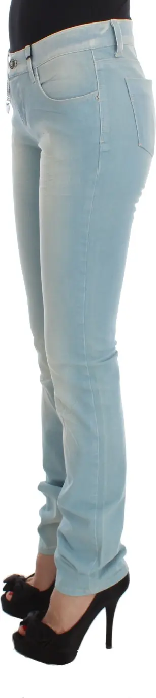 Jeans Costume National Blue Cotton Blend Super Slim Fit