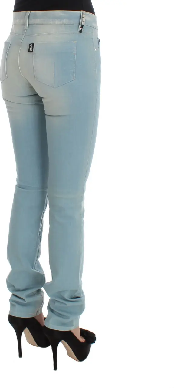Jeans Costume National Blue Cotton Blend Super Slim Fit
