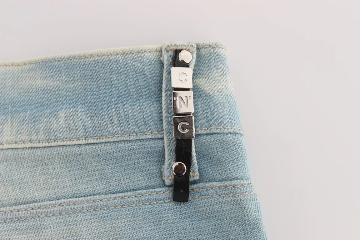 Jeans Costume National Blue Cotton Blend Super Slim Fit