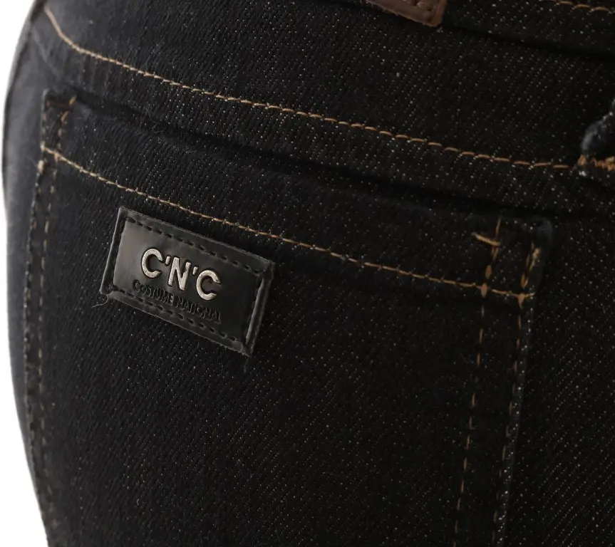 Jeans Costume National Blue Cotton Stretch Slim Fit