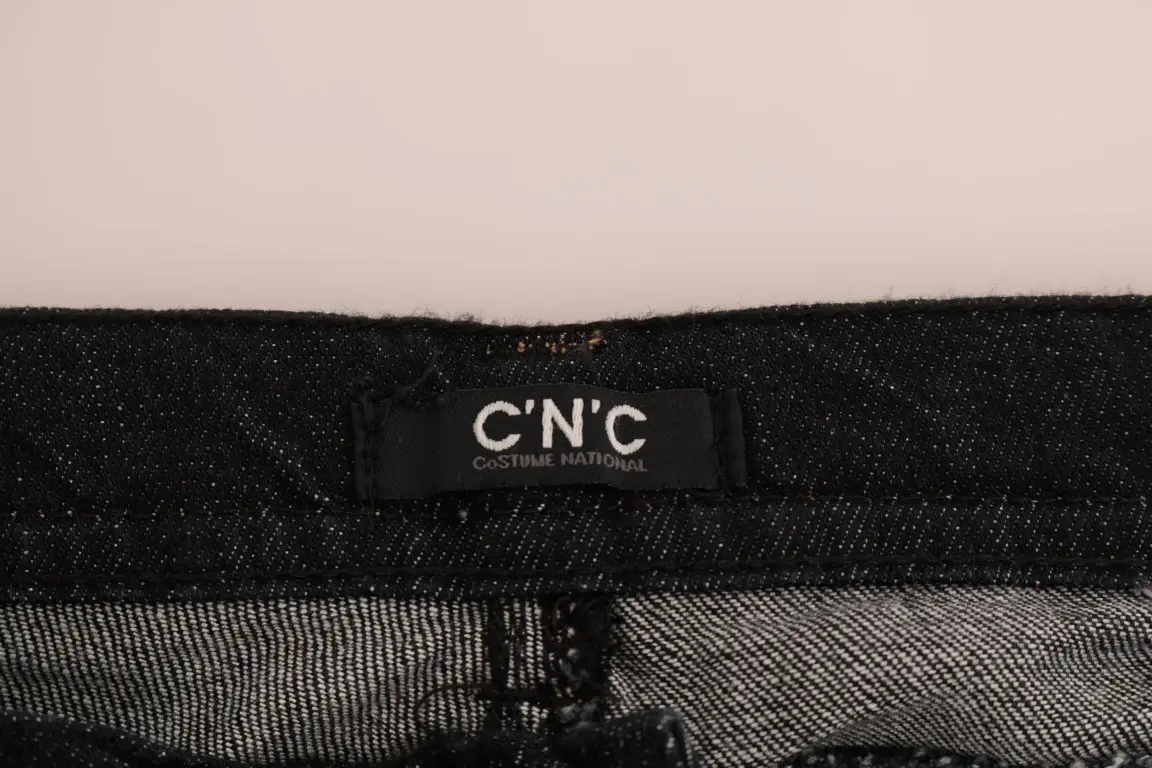 Jeans Costume National Blue Cotton Stretch Slim Fit