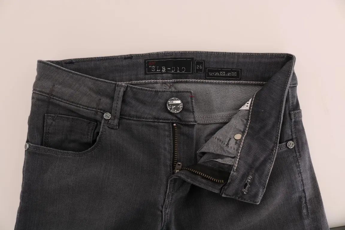 Серые джинсы Slim Fit из хлопка Yacht