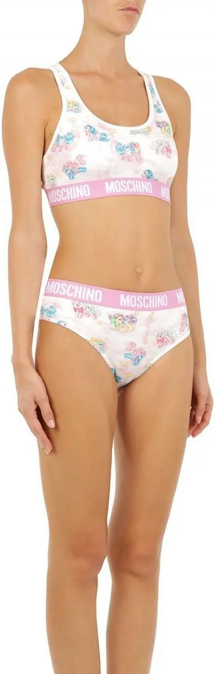 Bikini Moschino White Two-Piece Sleepwear My Little Pony