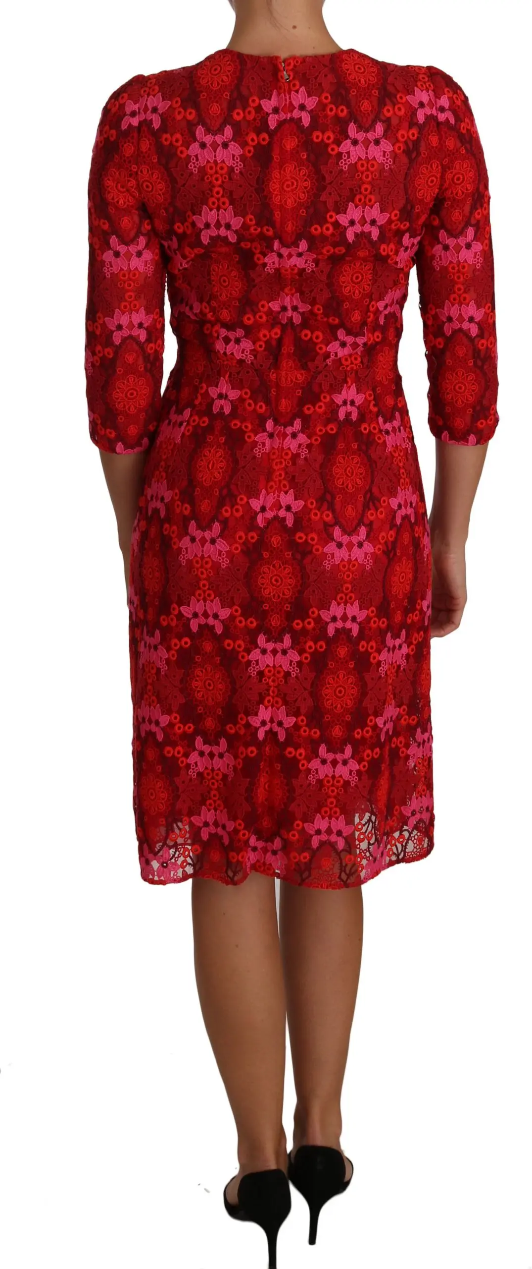 Платье Dolce & Gabbana с цветочным кружевом кроше