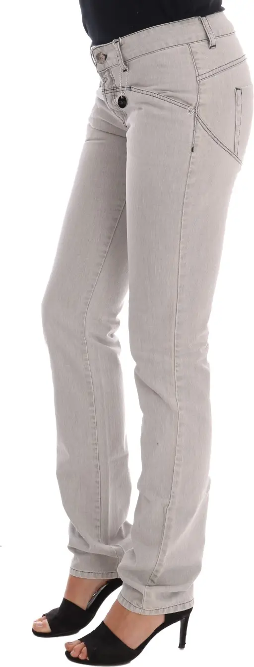 Jeans Costume National Gray Wash Cotton Slim