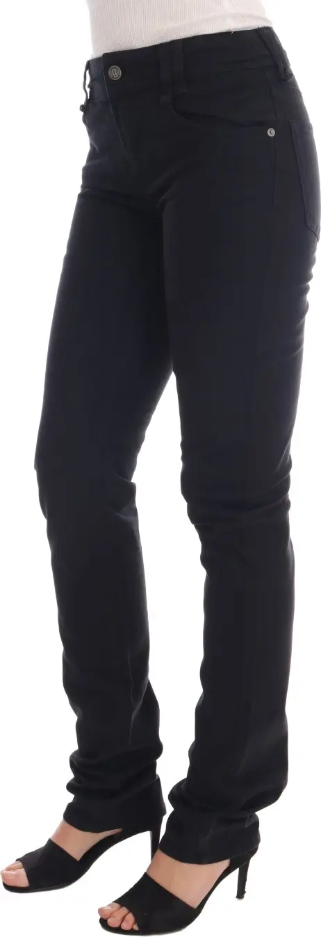 Jeans John Galliano Black Cotton Denim Stretch Regular Fit