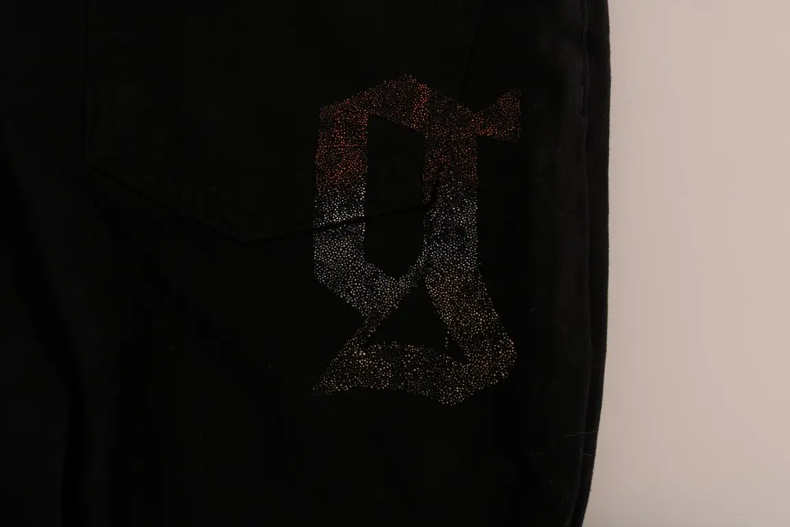 Jeans John Galliano Black Cotton Denim Stretch Regular Fit