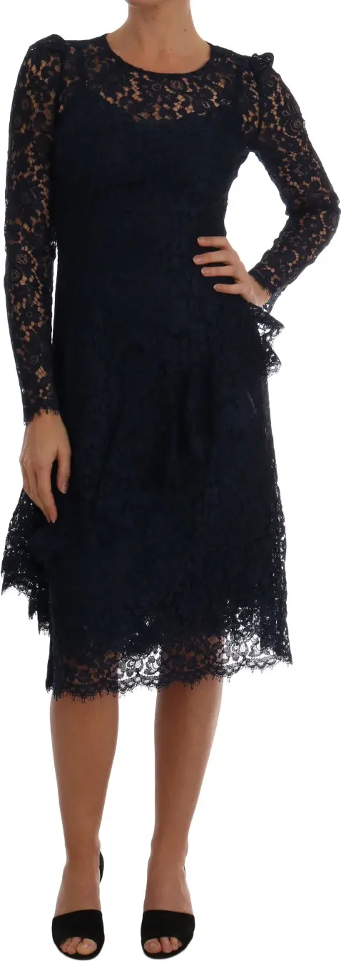 Dolce & Gabbana ko'k Taormina Sheath ko'ylagi
