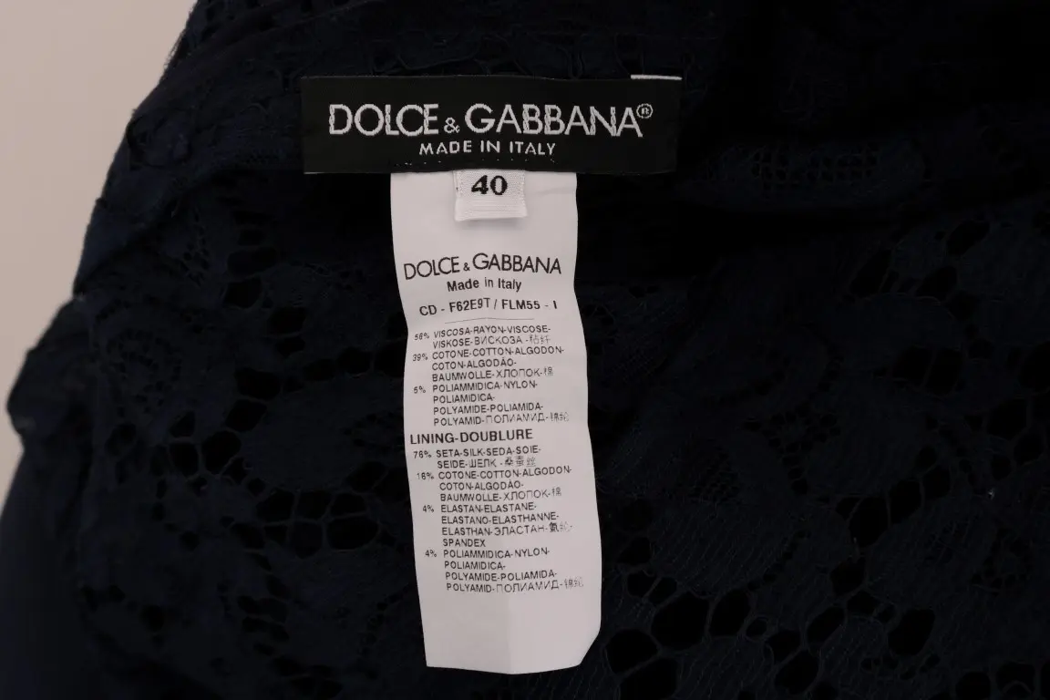 Платье-футляр Dolce & Gabbana Blue Taormina