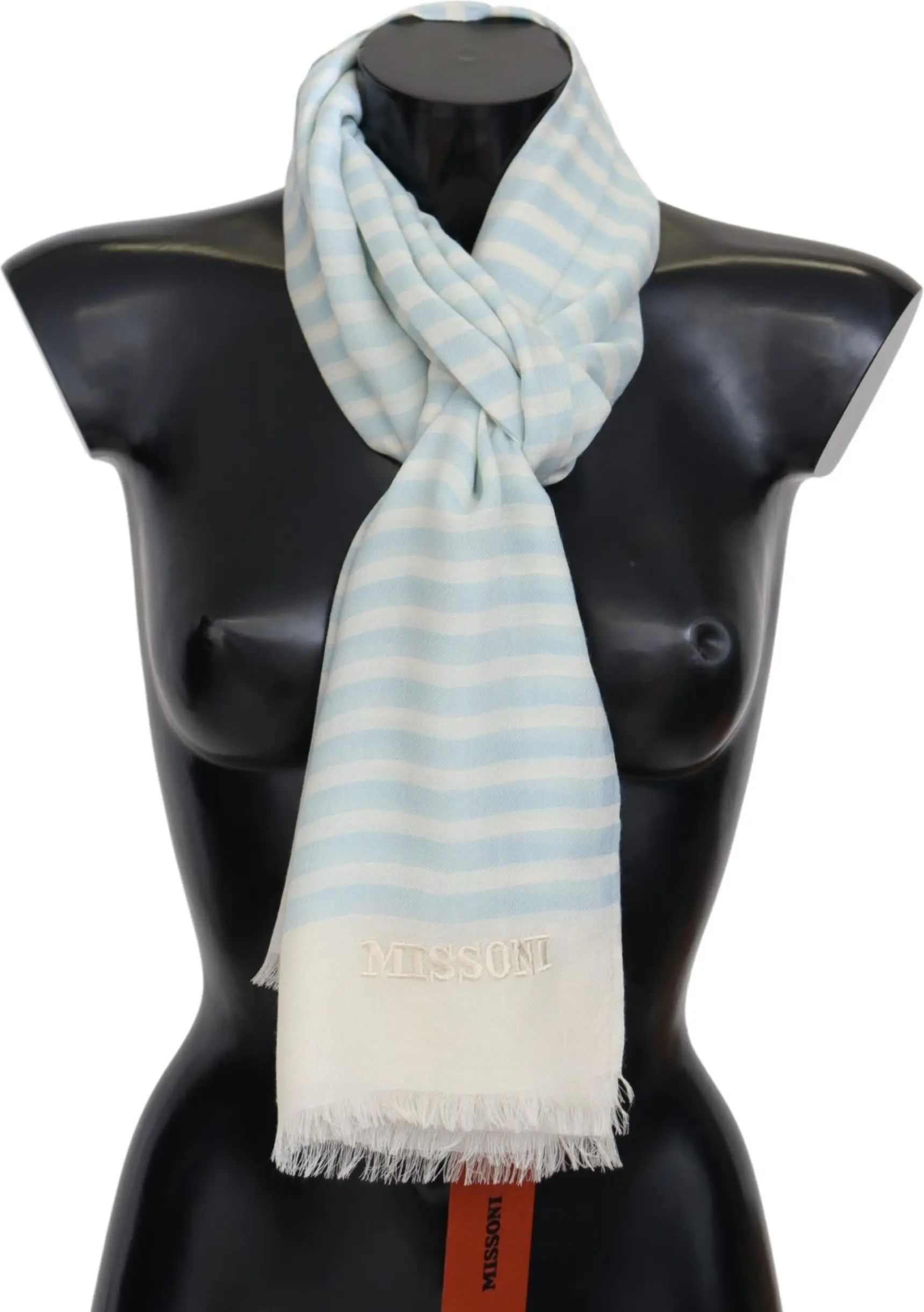 Sharf Missoni Elegant Cashmere Scarf Linear Dizayni Bilani