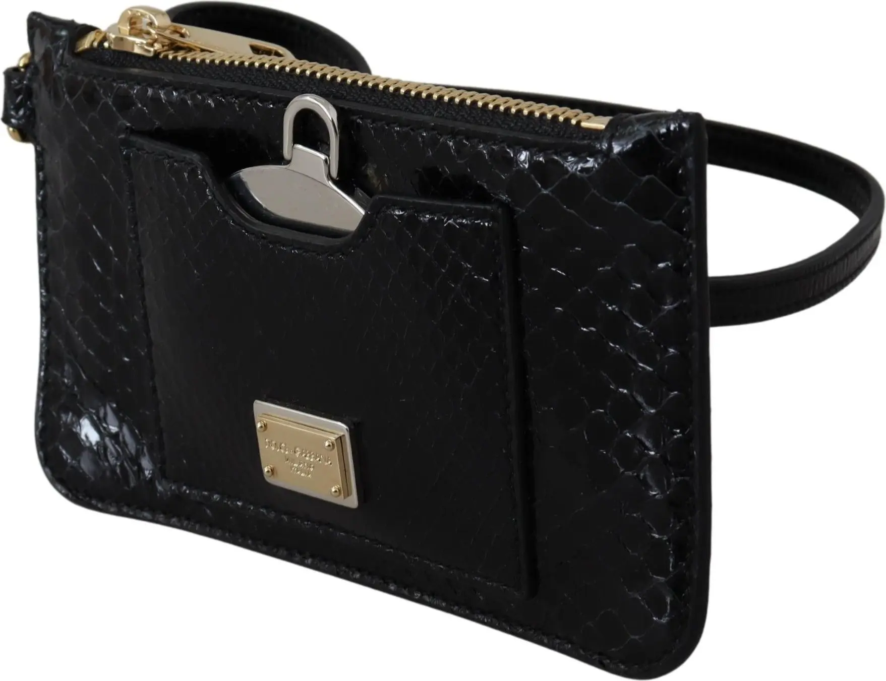 Wallet Dolce & Gabbana Elegant Python Pattern Leather Wristlet