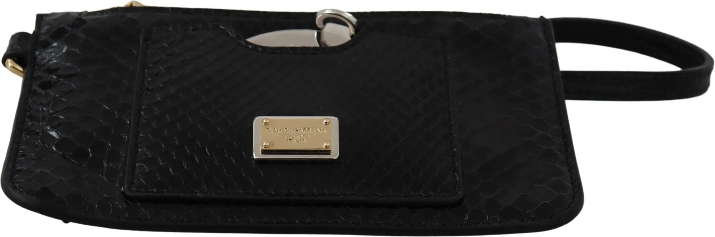 Wallet Dolce & Gabbana Elegant Python Pattern Leather Wristlet