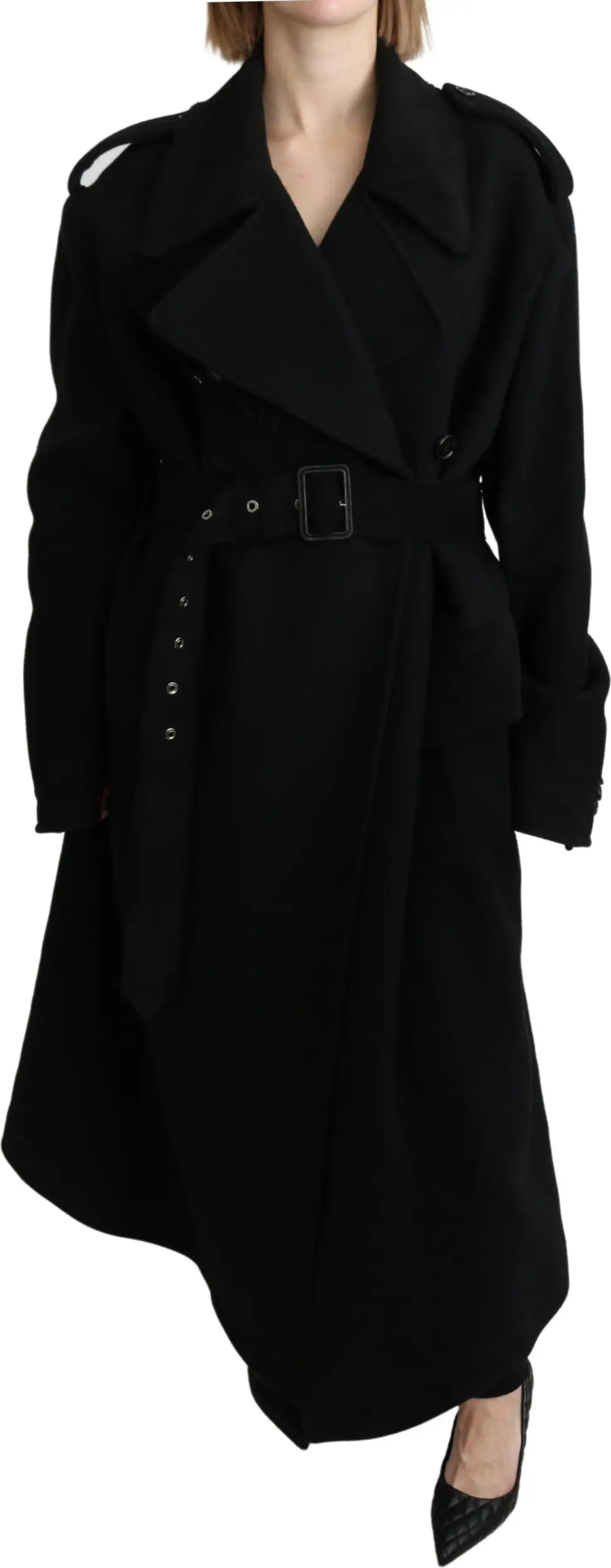 Dolce & Gabbana'dan Virgin Wool Qora Blazer Jilovasi