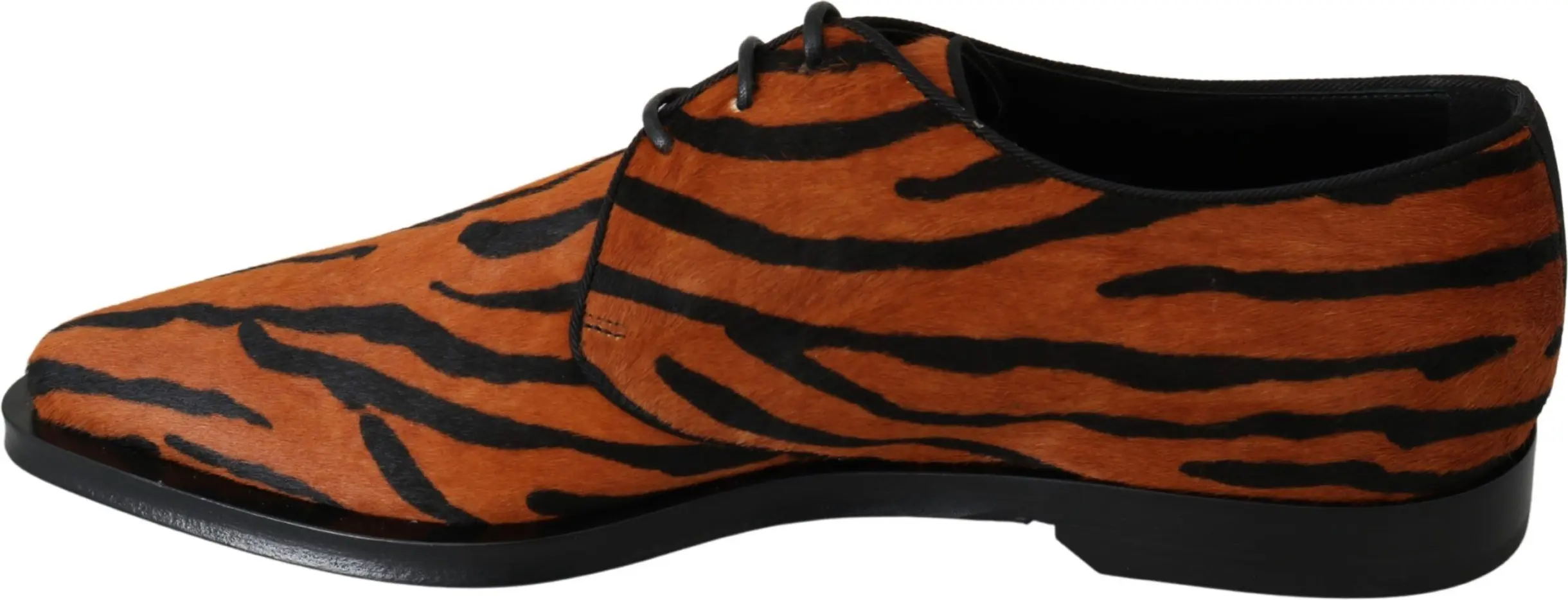 Rasmiy tuflilar Dolce & Gabbana Orange Pony Hair Ko'ylak tuflilari